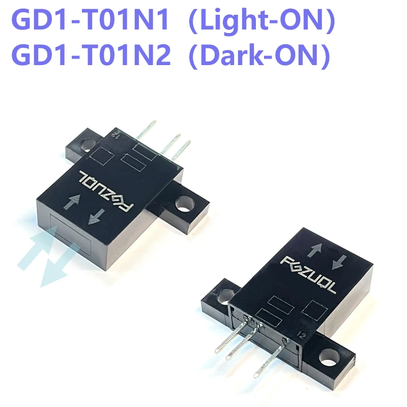 Interruptor fotomicrosensor reflectante NPN Light-ON Dark-ON 3 polos 5-24VDC conector fotomicrosensor con Cable GD1-F/T01 - imagen 3