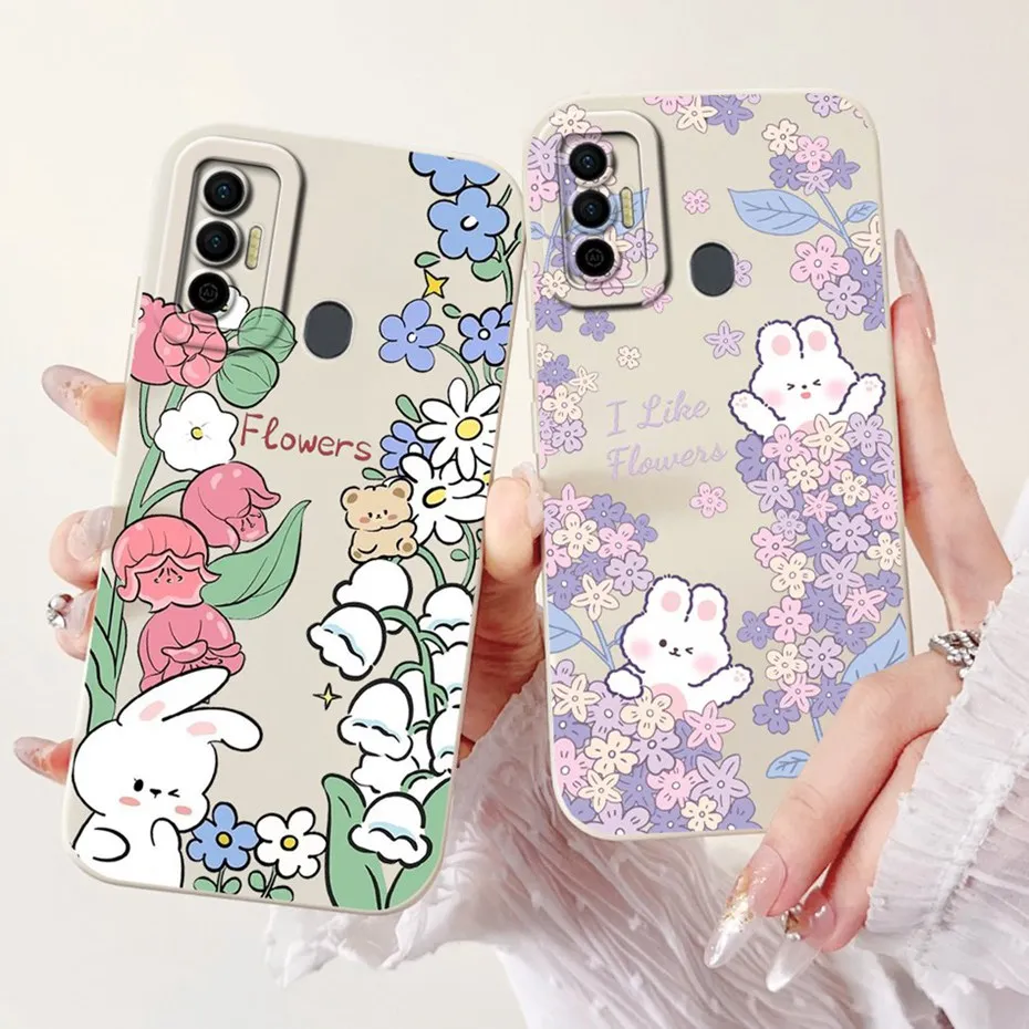 Para Tecno Spark 7T 7 Pro 7P funda protectora de teléfono para Tecno Spark7 7 T 7P 7Pro encantador patrón fundas de gelatina de silicona suave - imagen 3