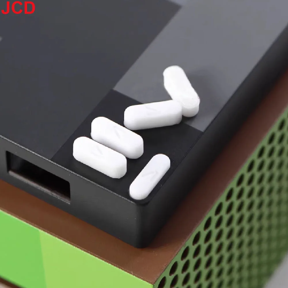 JCD 4 piezas para consolas Xbox 360 / Xbox One/one S / Series S X pies de goma cubierta protectora delgada antideslizante aplicable - imagen 3