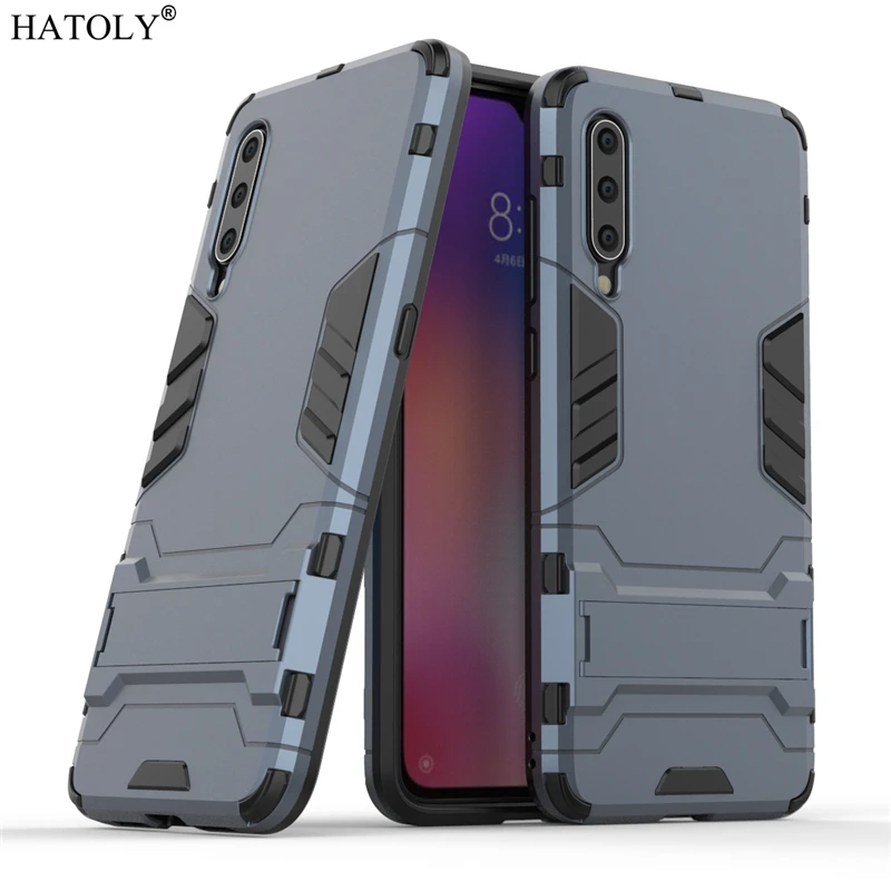 Funda a prueba de golpes para Xiaomi Mi 9, carcasa resistente de TPU, con soporte, armadura trasera, para Xiaomi Mi 9 - imagen 3