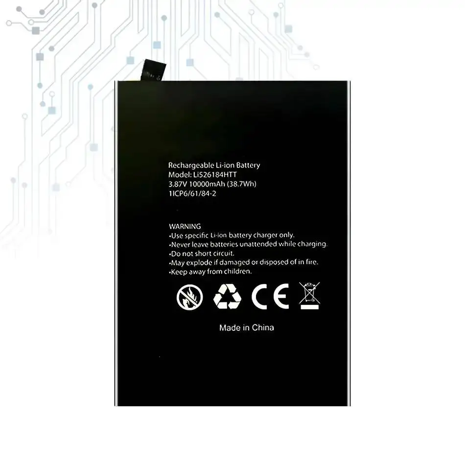 Alta compatibilidad de la batería del teléfono móvil 10000Mah para Blackview BV8900 LI526184HTT - imagen 2