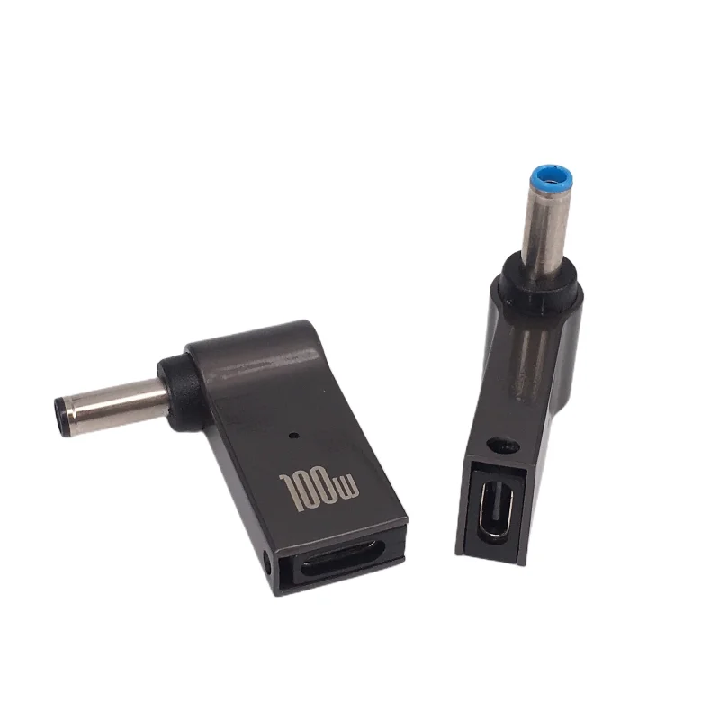 Convertidor de enchufe tipo C a 4,5x3,0mm, Cable de carga rápida USB C PD de 100W para cargador de portátil HP/Dell DC 4,5*3,0 - imagen 4