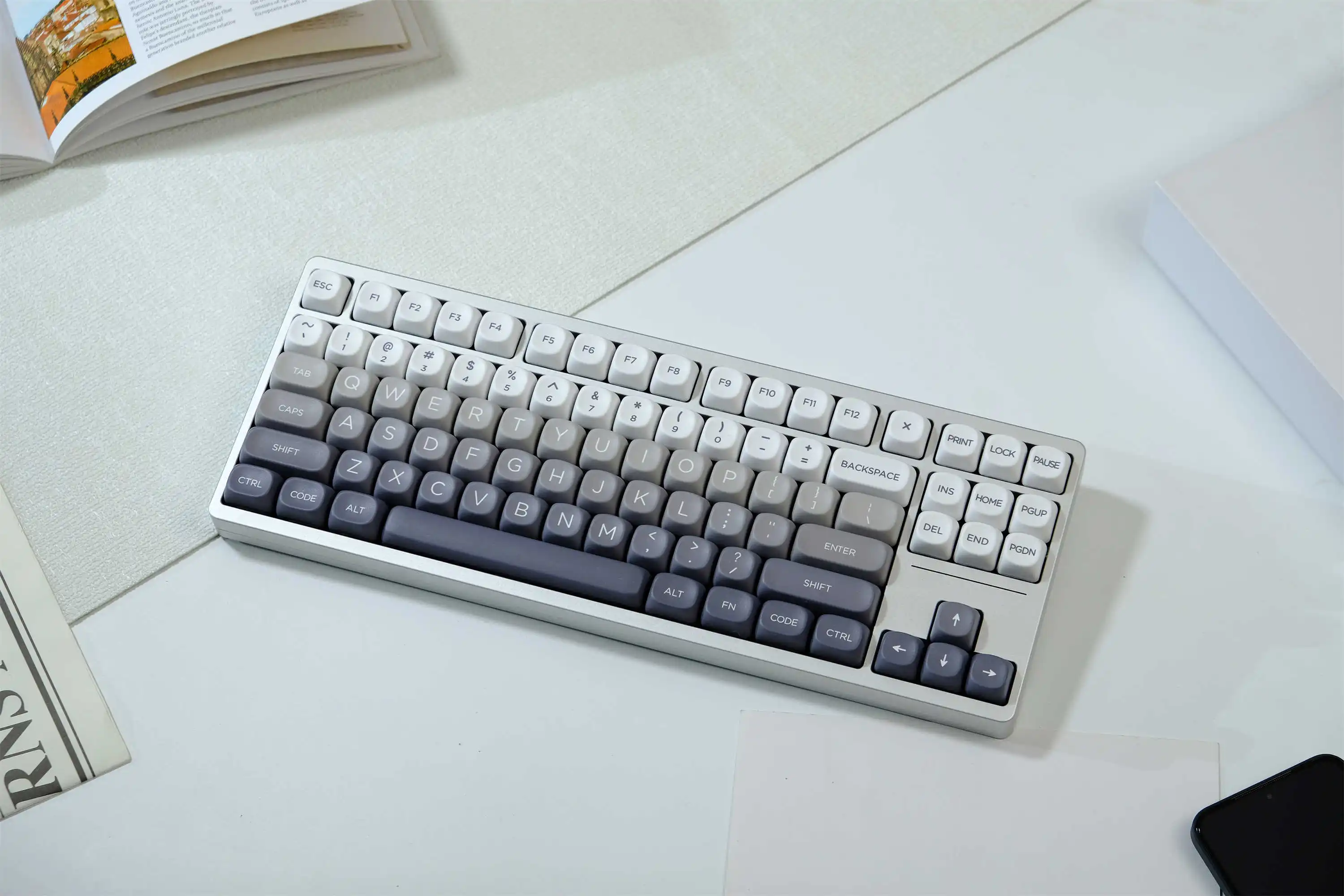 GMK-Tapa de tecla de polvo fino, teclas PBT, perfil MOA, DYE-SUB, personalizadas para teclado mecánico, 126 teclas - imagen 2