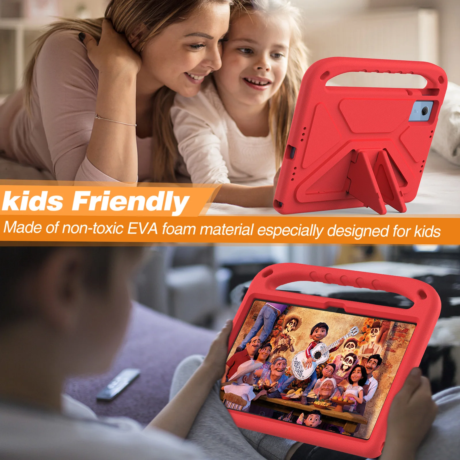 Funda EVA amigable para niños para Lenovo Idea Tab K11 Gen2 Xiaoxin Pad 11 2025 TB335FC TB336FU TB336ZU con cubierta de soporte de mano - imagen 4