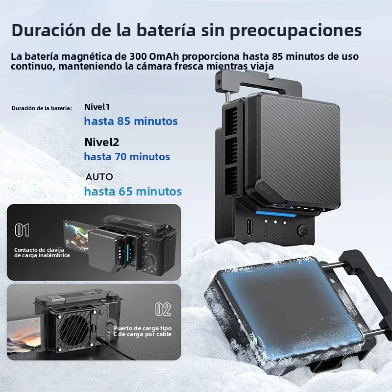 Ulanzi CU01 refrigerador termostático para cámara Semiconductor ventilador de refrigeración para cámara radiador 4K Kit de grabación disipador de calor para Sony Canon Nikon - imagen 3