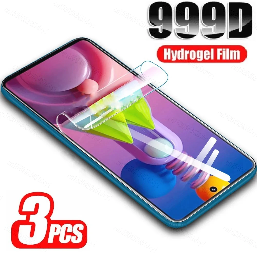 Película de hidrogel de 3 piezas para Samsung Galaxy A33 A06 A36 A16 F12 5G Protector de pantalla