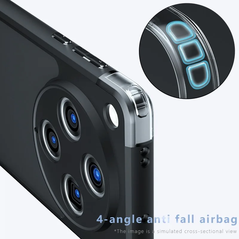 Para OPPO Find X8 Pro, X8 Funda mate ELVEV Skin Feeling Hard PC + TPU Carcasa trasera protectora - imagen 5