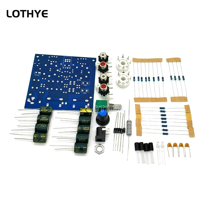 Preamplificador de fiebre, preamplificador AMP 6J1 / 6J2, tubo, amortiguador de auriculares, Kit DIY, módulo, potenciómetro estéreo de 12V - imagen 3