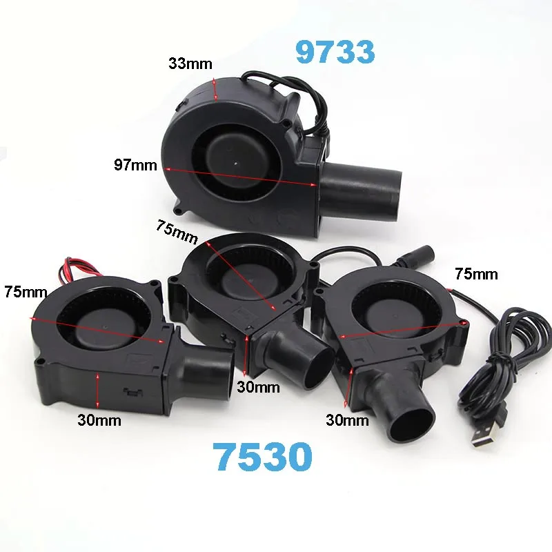 7530 9733 Ventilador con potencia variable Ventilador de cocina para barbacoa Turbo Soplador de aire Parrilla de picnic Estufa de leña - imagen 3