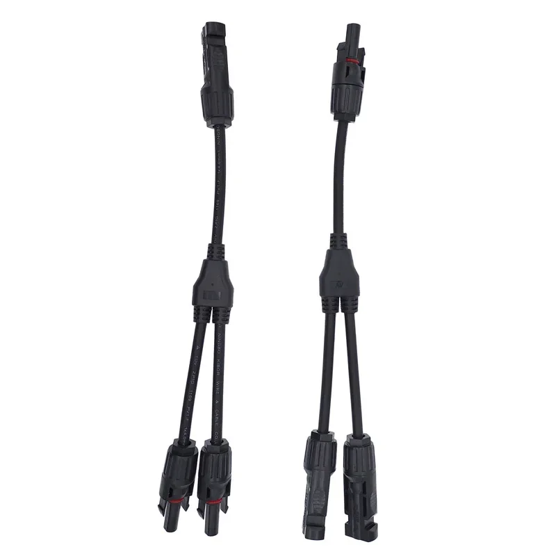 Conector solar Adaptador de panel fotovoltaico Enchufe de rama Y 1 a 2 Conexión paralela del conjunto de placa de batería - imagen 2