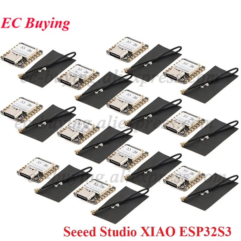 1 unidad-10 Uds Seeed Studio XIAO ESP32S3 Seeeduino ESP32-S3 2,4 Ghz WiFi Bluetooth BLE Mesh 5,0 módulo de placa de desarrollo para Arduino - imagen 4