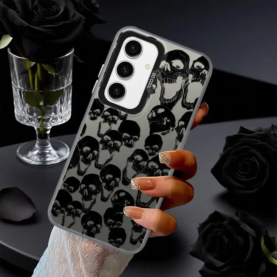 Funda trasera de teléfono para Xiaomi Poco F3 GT C50 F4 X5 X3 NFC X3 Pro C51 esqueleto cráneo - imagen 2