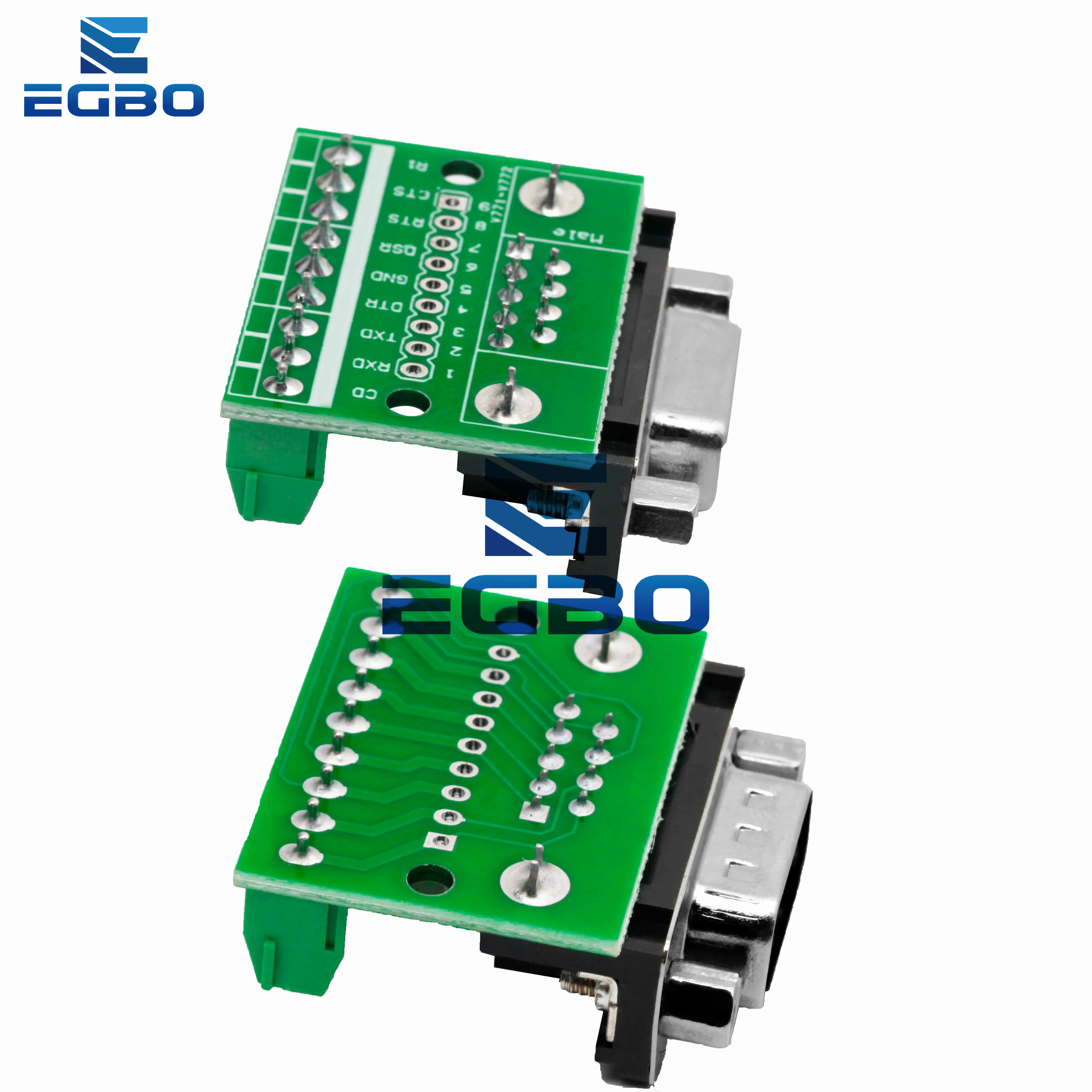 Conectores sin soldadura de 9 pines DB9 RS232 Serial a Terminal hembra macho adaptador conector placa de ruptura - imagen 2