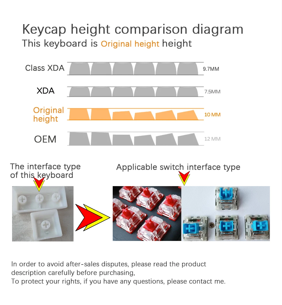 Tapa de tecla de pudín, tapa de teclado hebreo, material BPT, tapa de tecla mecánica translúcida de dos colores, teclas en español personalizadas ISO, 104 teclas - imagen 3
