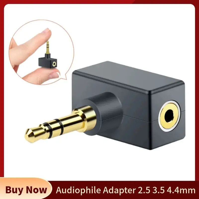 Adaptador audiófilo para electrónica de consumo, conector macho a hembra de 2,5mm, 3,5mm y 4,4mm, convertidor de Audio, color negro, 2,5, 3,5, 4,4