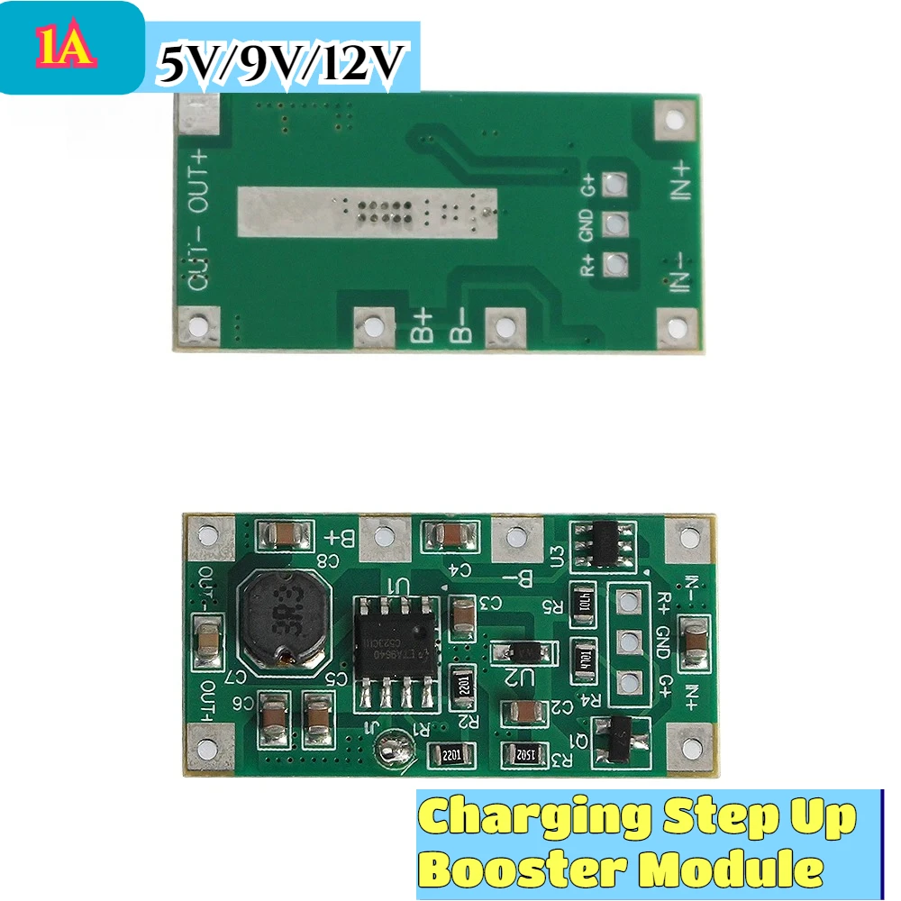Módulo de carga UPS de batería de litio DC5V 9V 12V módulo elevador para batería de litio 18650 protección del convertidor de voltaje UPS