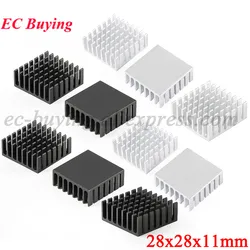 Disipador de calor de aluminio 28 × 28 × 11 mm