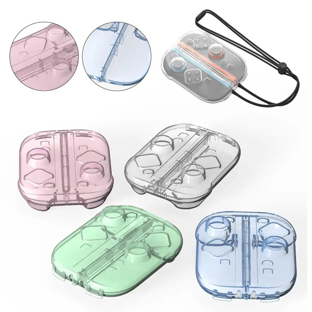 Caja de almacenamiento de controlador de juego para Switch2, alta transparencia, a prueba de polvo, impermeable, accesorios de caja protectora de cristal Pp para Joy-con - imagen 5
