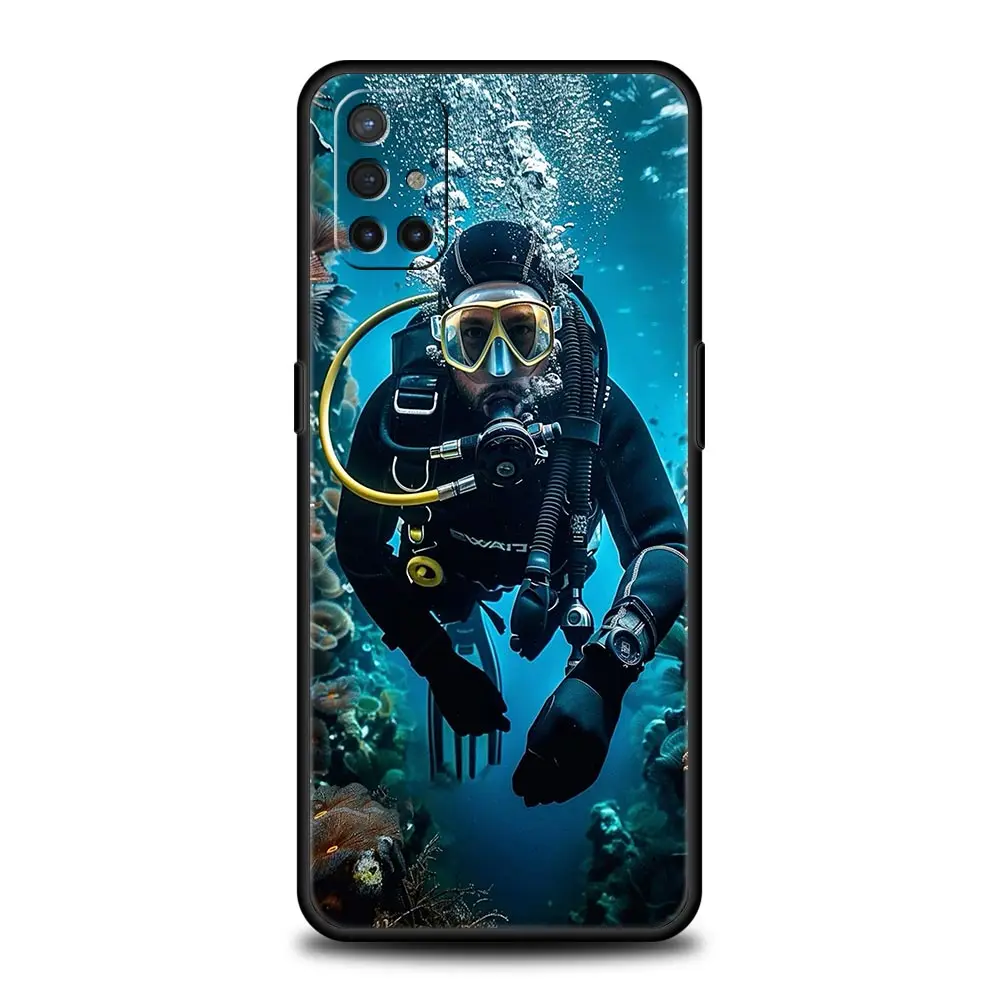 Diver Diving Phone Case For OnePlus 13 12 11 10 9 8 7T Pro 13R 12R 10R 9RT 8T Nord N200 N30 2T CE 2 3 5G Lite Soft Cover - imagen 2