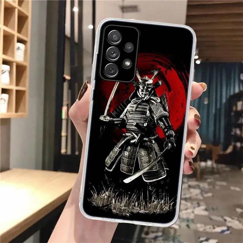 Funda de teléfono estética samurái para Samsung Galaxy A56 A55 A54 A53 A17 A16 A15 A14 A13 A36 A35 A34 A33 A26 A25 A24 A23 A05S A0 - imagen 2