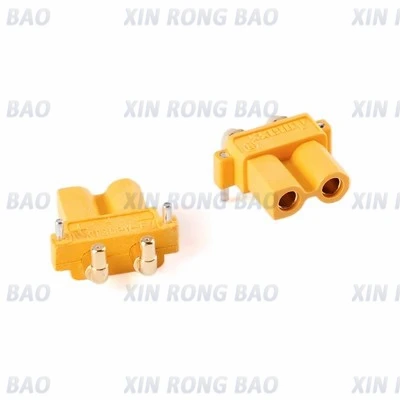 5 unids/lote XT30PW conector macho hembra placa PCB 2mm cabeza dorada Banana conector Horizontal de ángulo recto para modelo RC - imagen 3