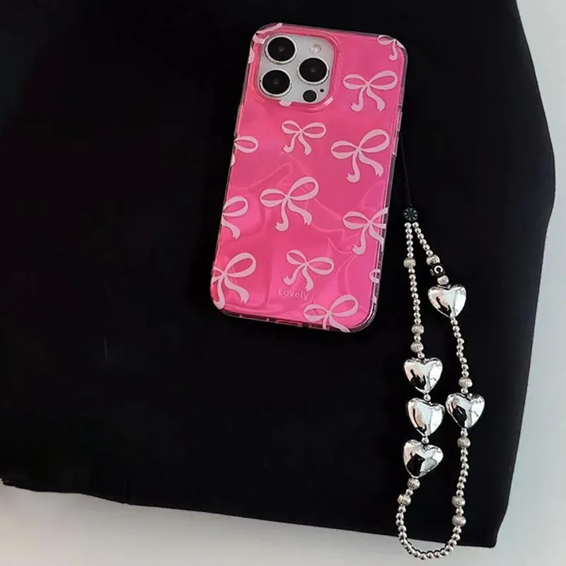 Funda con lazo de cereza y mariposa rosa para OPPO A60 A58 A78 A94 A76 A96 A74 A53S A53 A16 A16S A54S A95 A15 A15S A35 A17 A17K - imagen 5