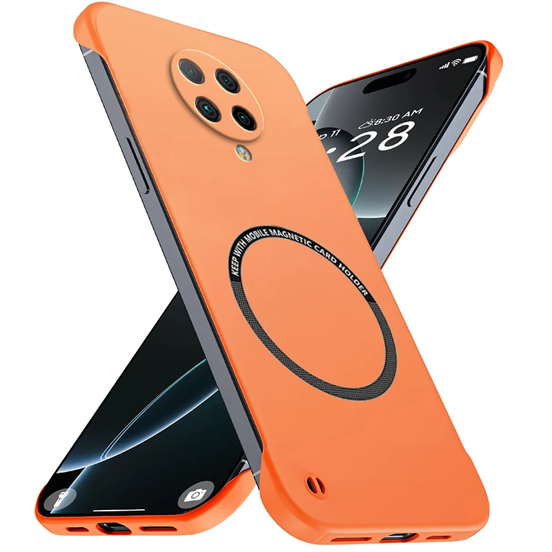 Fundas de teléfono magnéticas delgadas para Redmi K30 Pro K40 Plus RedmiK30 K30Pro, funda dura mate antiarañazos para PC, armadura a prueba de golpes - imagen 2