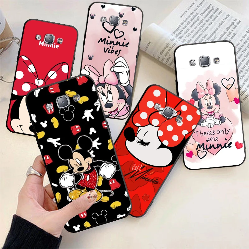 Dibujos animados de Mickey Mouse para Samsung Galaxy A9 A8 Star A9S A7 A6 A5 A3 Plus 2018 2017 2016 funda de teléfono negra suave de silicona