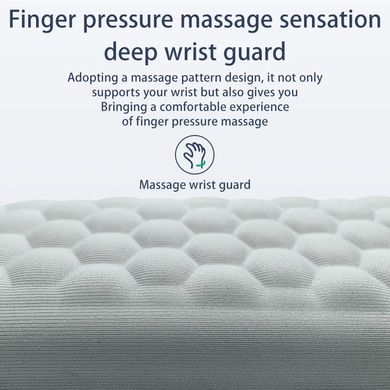 Reposamuñecas para teclado y ratón, ergonómico, para escribir en la oficina, protege el muñeca relajante, alfombrilla de ratón de espuma viscoelástica, ordenador portátil, alfombrilla para ratón - imagen 4