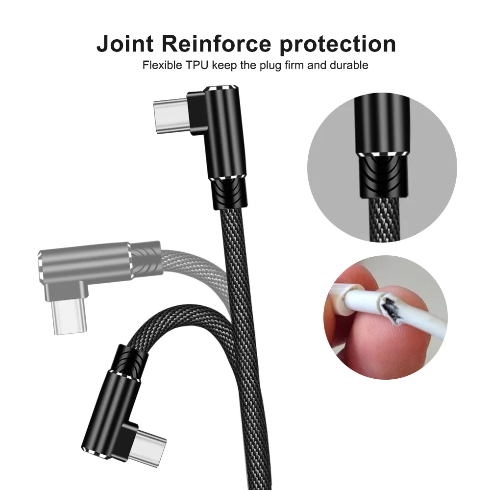 OLAF Cable USB-C 90° 2.4A Carga Rápida para Samsung Galaxy A70s - imagen 2