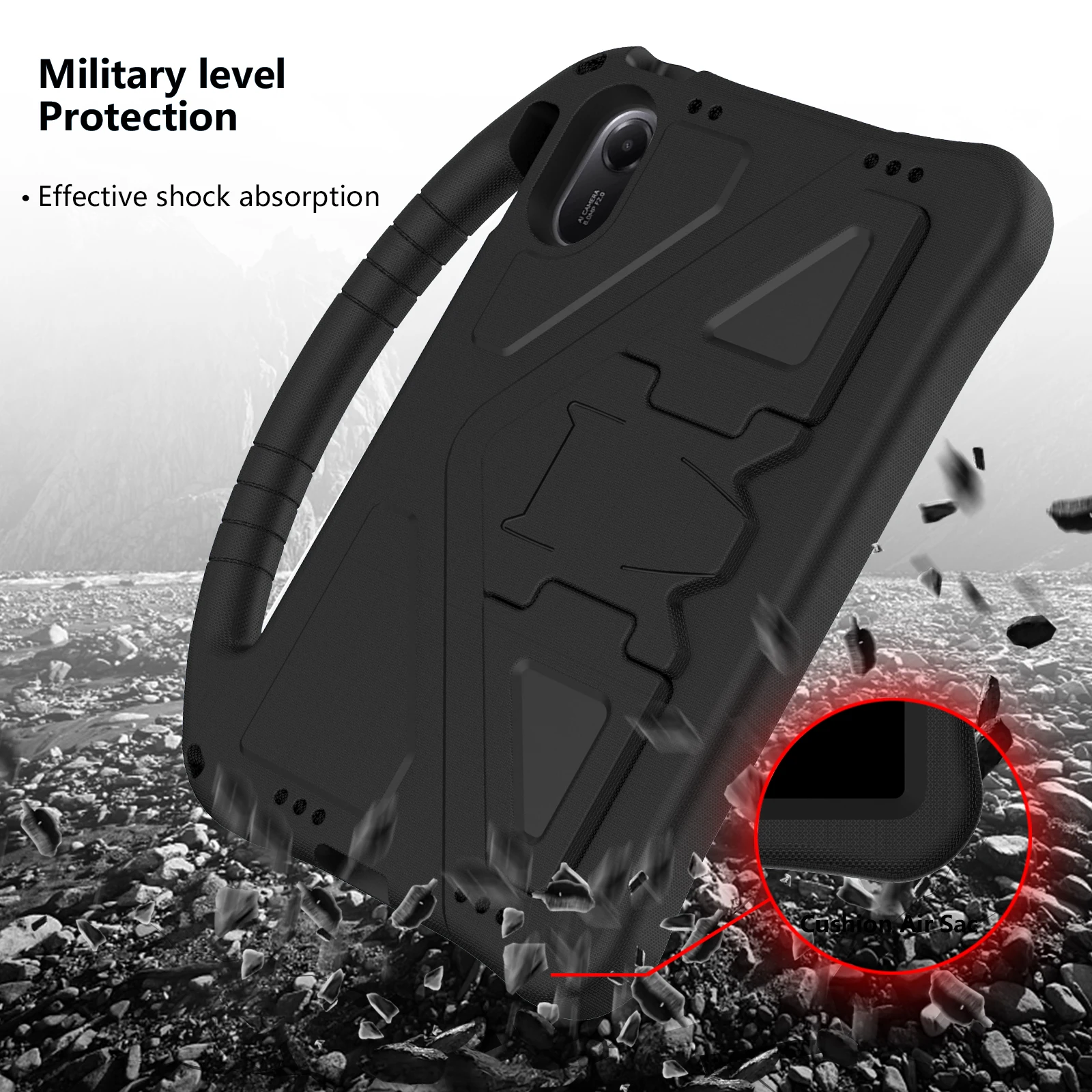 Funda EVA con soporte para Xiaomi Redmi Pad 2 2025, 11,0 pulgadas, modelo 25040RP0AG, Funda para niños con soporte de mano portátil a prueba de golpes - imagen 5