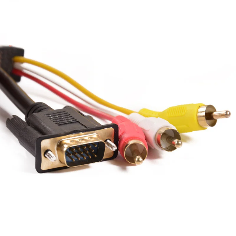 Cable Conversor VGA a RCA Macho – 1,5m AV Compuesto