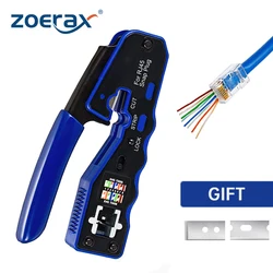 ZoeRax Crimpadora RJ45 para conectores 8P8C Cat6a Cat6