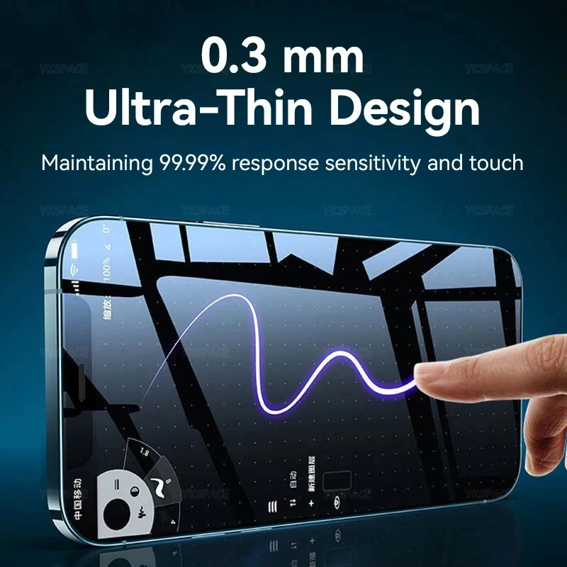 1-3 piezas de vidrio templado de privacidad para iPhone X XR XS 11 12 13 mini 14 15 16e 16 Plus 17 Air Pro Max Protector de pantalla antiespía - imagen 5