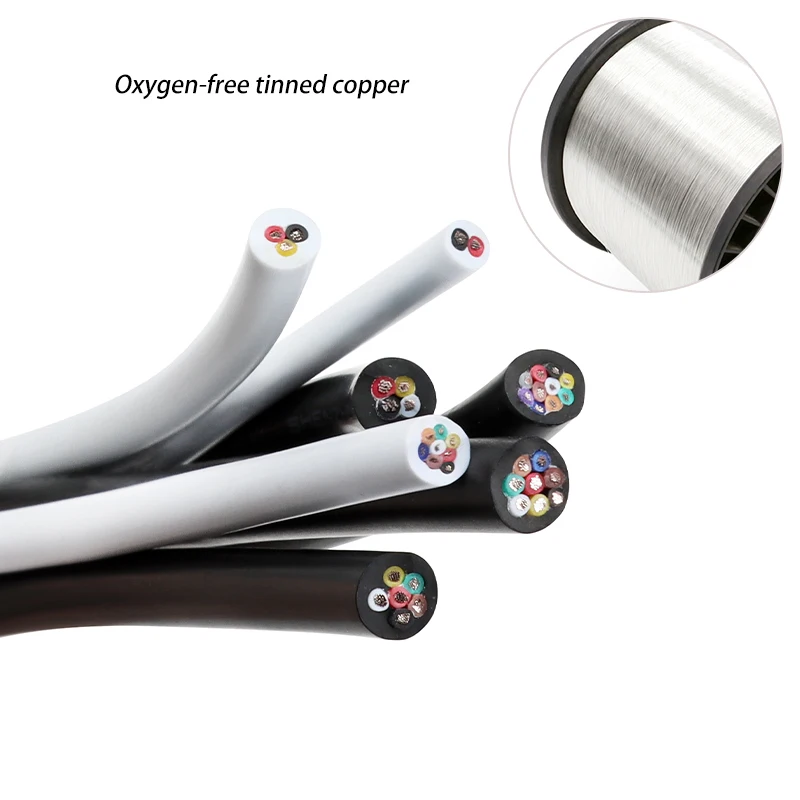 Cable multinúcleo UL2464 de 1m AWG30 28 26 24 22 20 18 16 14, funda de canal de PVC 2 3 54 5 6 7 8 9 10 núcleos Cable de cobre de Control de señal - imagen 5