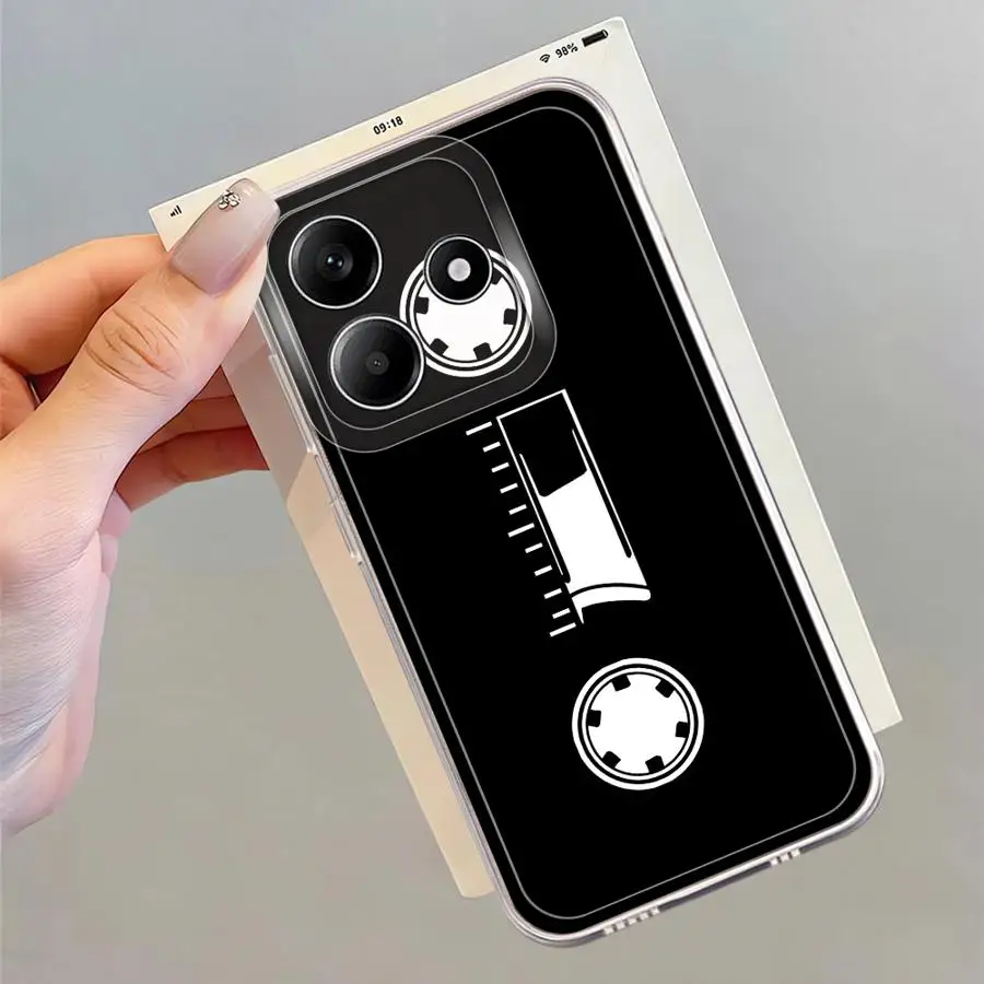 Funda de teléfono para Xiaomi Redmi Note 10Lite 10Pro 10S 8 12S 9 11S 11 14 13 12 Pro Plus máquina de grabación innovadora y suave transparente - imagen 3