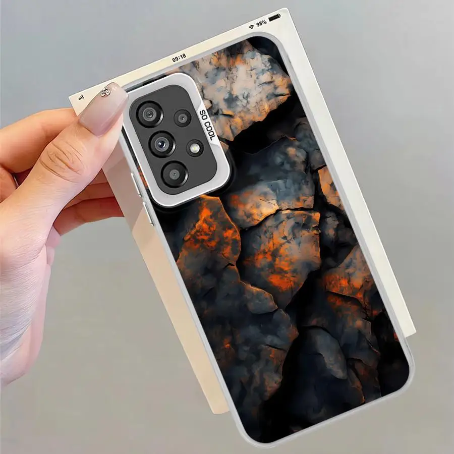 Funda de teléfono suave para Samsung Galaxy A32 A12 A15 A22 A24 A13 A25 A23 A16 A34 A14 diseño Retro oxidado - imagen 5