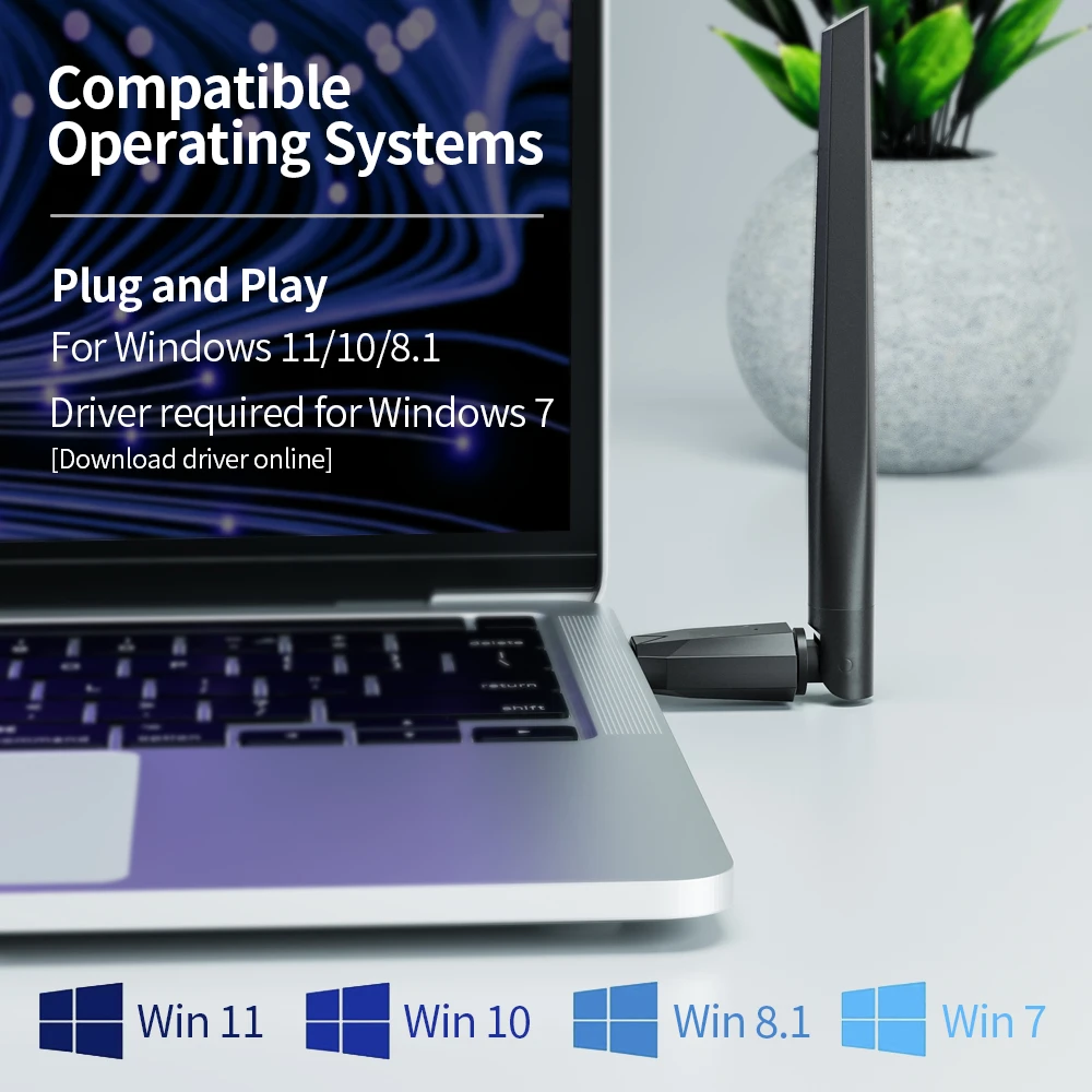 Adaptador USB Bluetooth 6,0 5,4 Dongle para PC ratón inalámbrico teclado música Audio receptor transmisor sin unidad para win 11/10/8 - imagen 3