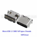 10PCS typec Female