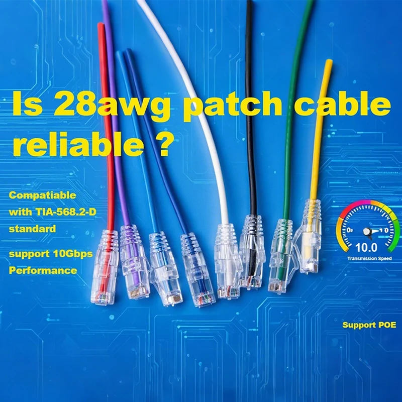 Cable Ethernet Cat6A UTP 28AWG - Red RJ45 PVC - imagen 5