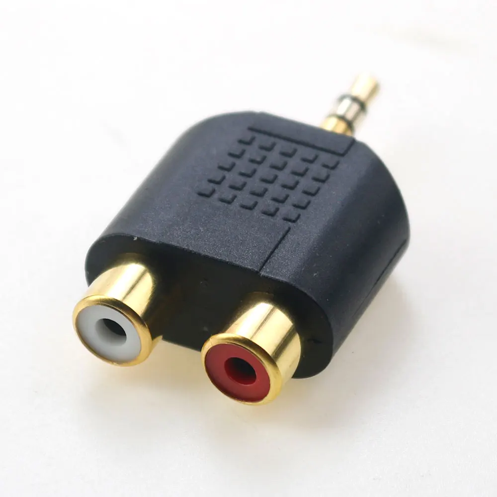 Convertidor de Cable de Audio de 3,5mm, Conector estéreo macho a 2 RCA, adaptador hembra Y divisor, 3,5mm - imagen 3