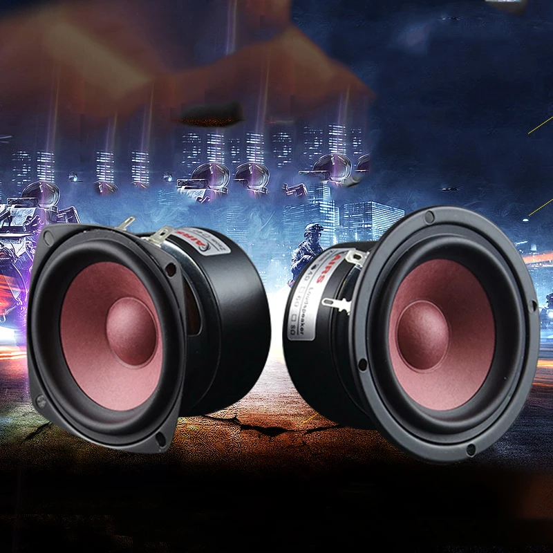 8-20W 3 pulgadas altavoz de gama completa de Audio amplificador 4-8ohm coche de gama media de alta fidelidad de frecuencia completa alto Medio bajo fiebre altavoz 1 Uds - imagen 2