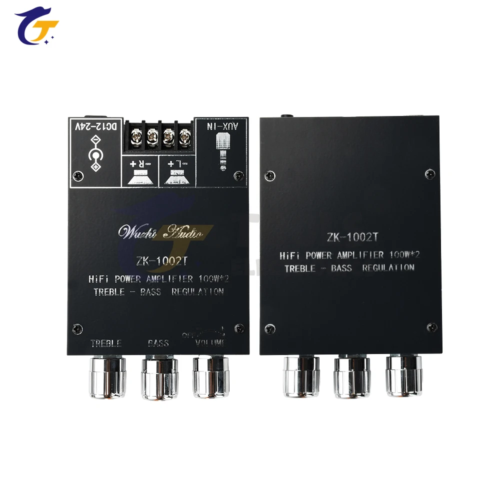 Módulo amplificador de Audio 1002T Bluetooth 5,0, ajuste de frecuencia alta y baja, placa amplificadora estéreo de Audio de doble canal 100WX2 - imagen 2