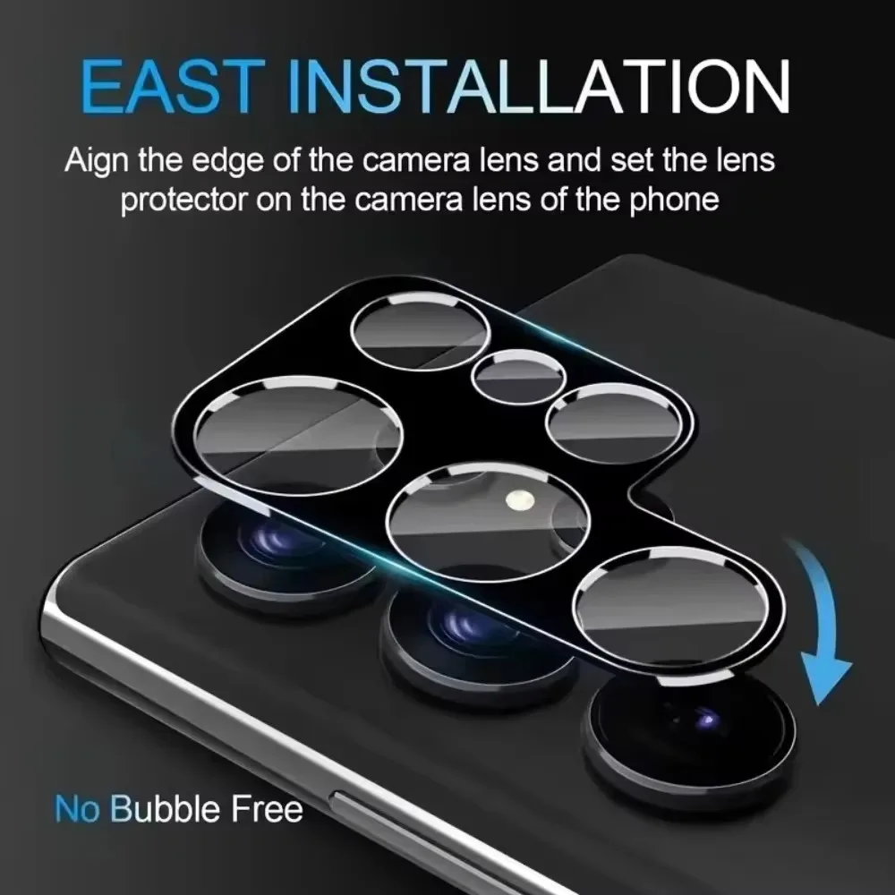 Protector de lente de cámara 3D para Samsung Galaxy S25 Ultra Plus S25Ultra, cubierta completa trasera, accesorios de protección de vidrio templado para cámara - imagen 2