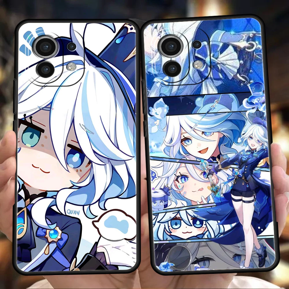Funda de teléfono para Xiaomi 15 14 13 12 Lite 14T 13T 12T Pro Poco X7 X6 X5 X4 X3 NFC F7 Ultra F6 Pro, Genshin Impact Furina