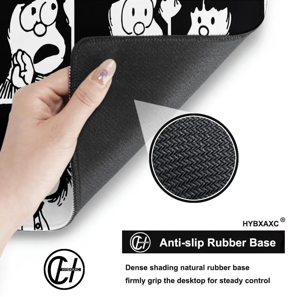 HYBXAXC Mafalda Girl Mousepad, recién llegados, alfombrilla de ratón grande para juegos XL XXL, alfombrilla de ratón para jugador, tamaño para teclados, alfombrilla 900x400 - imagen 5