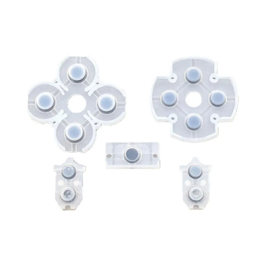Teclados de botón adhesivos conductores de silicona de repuesto de goma suave genuina para controlador PS4 DualShocks 4 - imagen 3