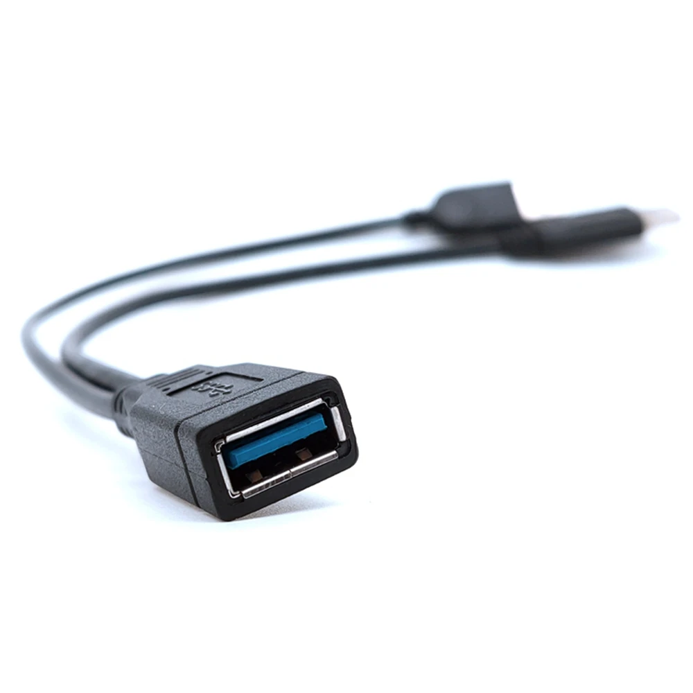 Cable USB 0,3 de 3,0 M hembra a USB Dual macho con Cable de extensión Y de datos de potencia Extra para 2,5" - imagen 4