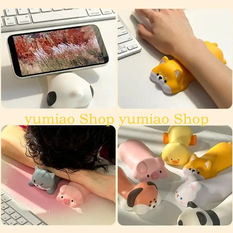 587b Mat descanso muñeca dibujos animados para computadora portátil computadora portátil Pad ergonómica para - imagen 2