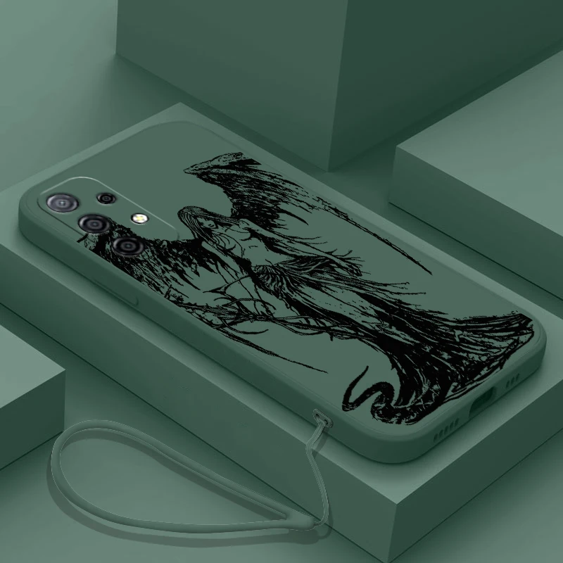Funda divertida de Ángel Punk Retro con correa de mano para Samsung, A54, A34, A73, A53, A33, A23, A14, A13, A03, A04, A72, A52, A32, A22, A71, A51, 4G, 5G - imagen 4